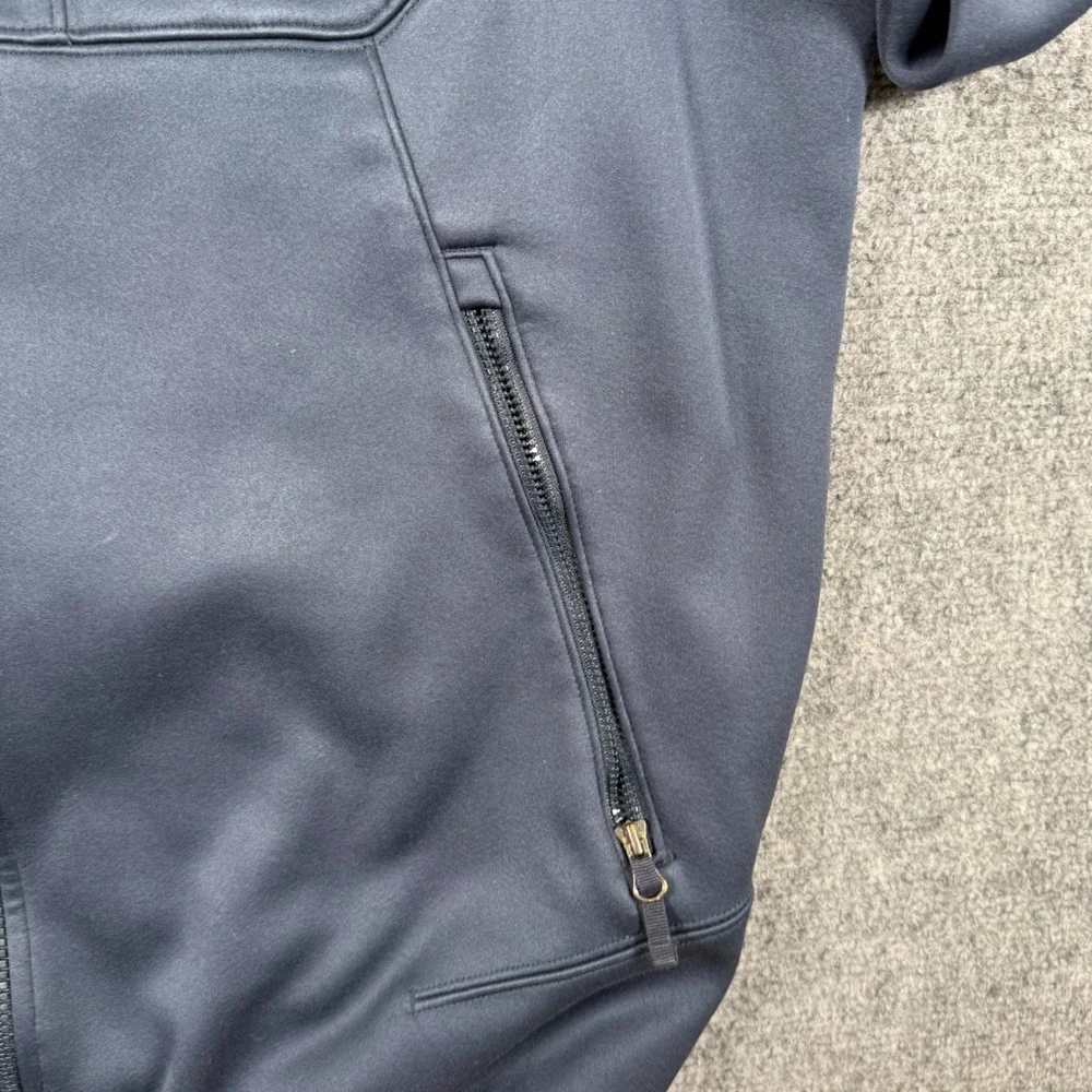 The North Face Jacket Large Navy Blue Windwall Full Zip Fleece Lined Outdoor Men